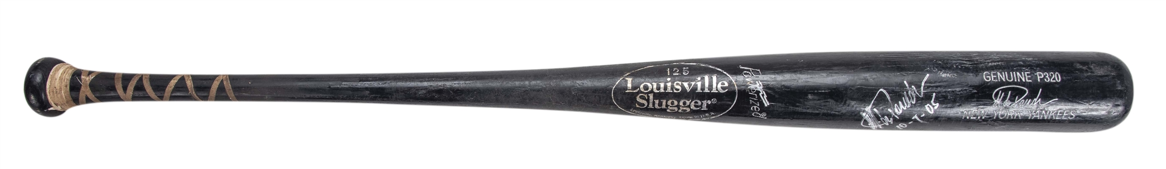 2004 Jorge Posada Game Used and Signed Louisville Slugger P320 Bat (PSA/DNA GU 10 & JSA)